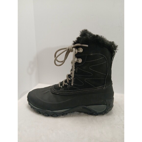 Merrell Yokota Polar Waterproof Boots  Black womens 8.5 J002360 - Picture 2 of 9